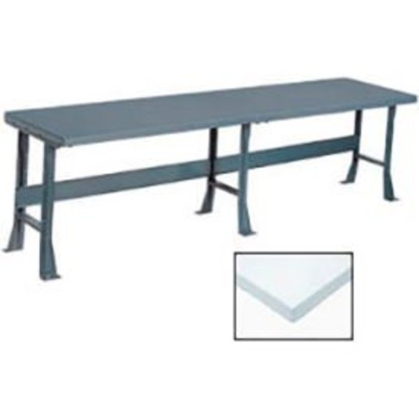 Global Equipment Production Workbench w/ Laminate Square Edge Top, 96"W x 36"D, Gray 500364